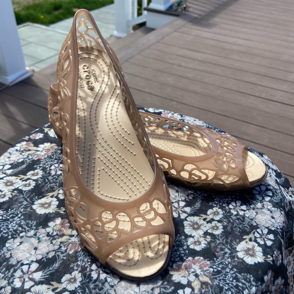Crocs Floral Pattern Flats